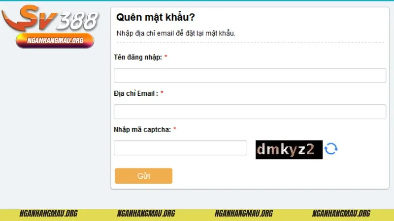 Quên mật khẩu SV388 do thay đổi mật khẩu quá nhiều lần